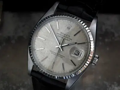 Rolex Stunning Steel Solid White Gold Rolex