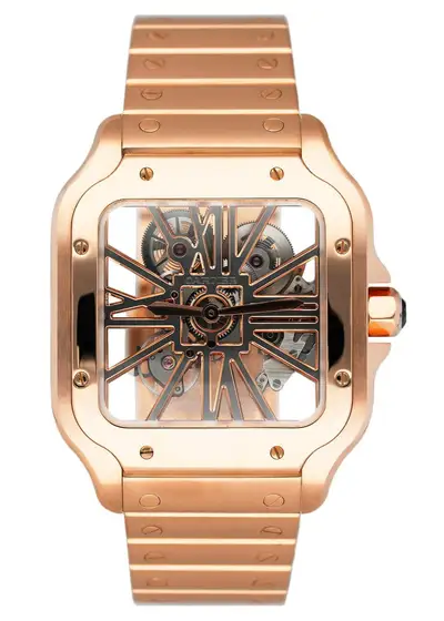 Cartier Santos Large WHSA0016 Rose Gold