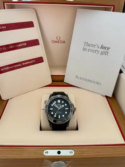 Omega Seamaster Black Ceramic Case Co-Axial