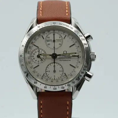 Omega Speedmaster Triple Date Chronograph Leather
