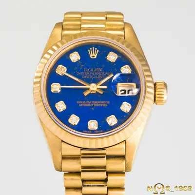 Rolex DATEJUST LAPIS 18K GOLD
