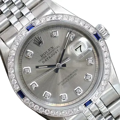 Rolex Datejust Steel Diamond Bezel Jubilee