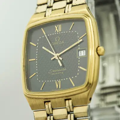 Omega Seamaster Cal.1430 Date Gold Black
