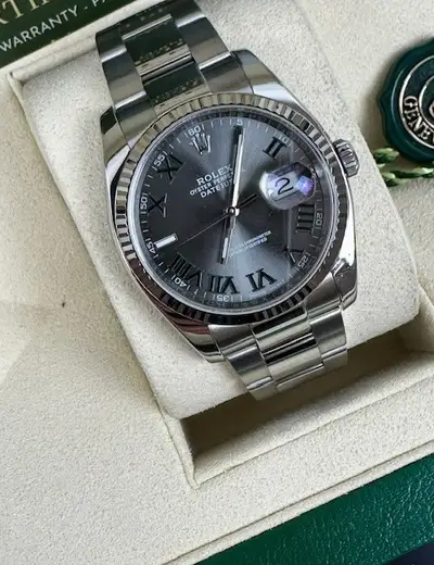 Rolex CERTIFIED STUNNING CUSTOM WIMBLEDON DATEJUST