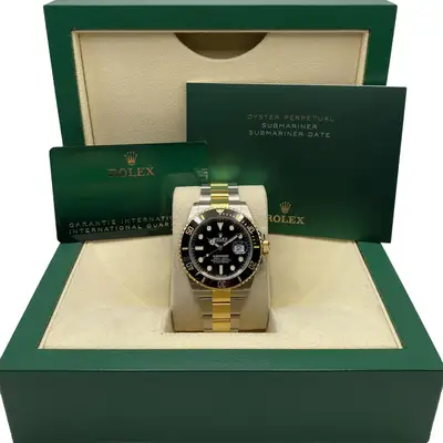 Rolex Rolex Submariner Date 126613LN 18K Yellow Gold Steel Black Dial Watch
