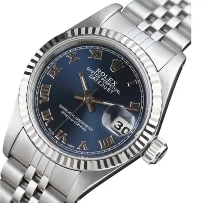 Rolex Datejust Steel Blue White Gold