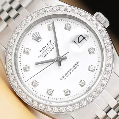 Rolex DATEJUST 18K white GOLD SS