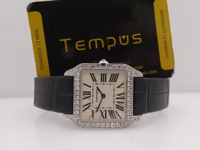 Cartier SANTOS DUMONT 2858 18KT WHITE