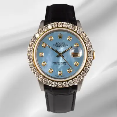 Rolex Datejust 2-Tone 2.50ct Blue Mop