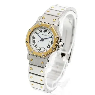 Cartier SANTOS OCTAGONAL SM SS White