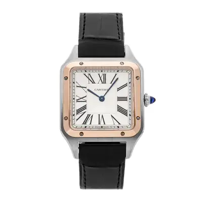 Cartier Santos Dumont Steel Rose Gold