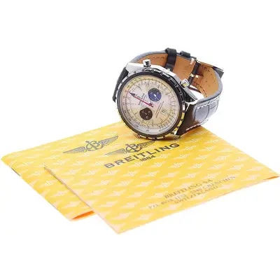 Breitling Navitimer Chronomatic A41360 Silver Chronograph