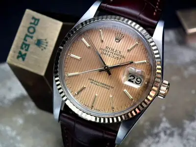 Rolex Stunning Steel Solid Gold Rolex Datejust