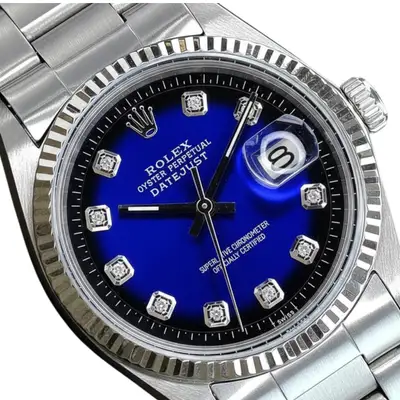 Rolex Datejust Steel Blue Vignette Oyster