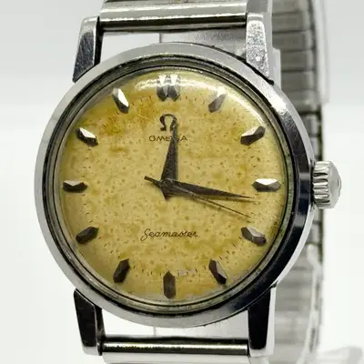 Omega Seamaster Silver with Wedge Index