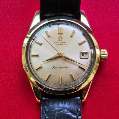 Omega SEAMASTER CAL 562 DATE GOLD/SS