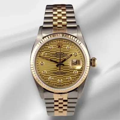 Rolex Datejust Yellow Gold Fluted Motif