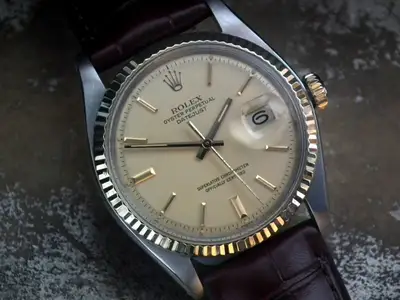 Rolex Stunning Steel Solid Gold Rolex Datejust