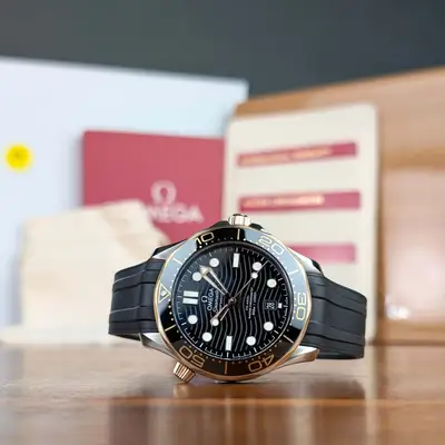 Omega Card Stainless Steel 18k Gold Omega