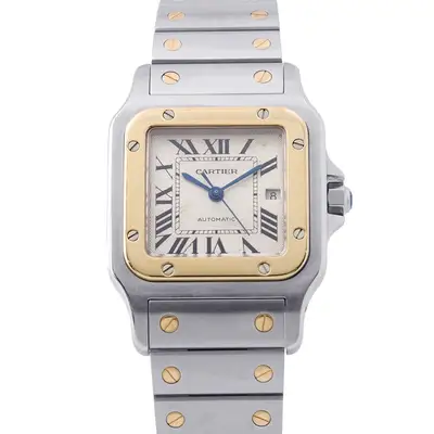 Cartier Santos Galve LM Steel 18K