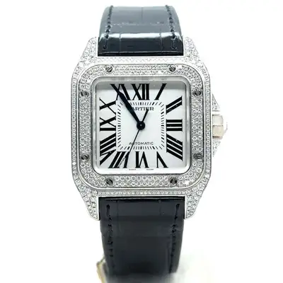 Cartier Santos 100 Large 18k White