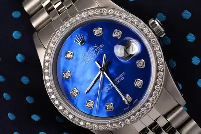 Rolex Datejust Blue Mother Of Stainless