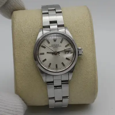 Rolex Oyster Perpetual Date Steel Silver