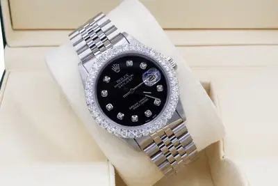 Rolex Datejust Custom 3ct Diamond Bezel