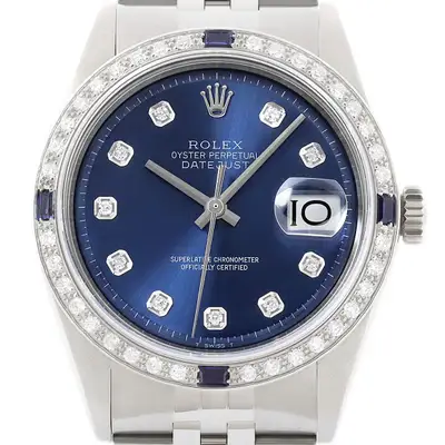 Rolex Datejust Blue 18K Gold SS