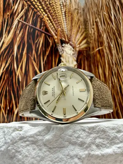 Rolex Oysterdate Precision Stainless Steel Gold