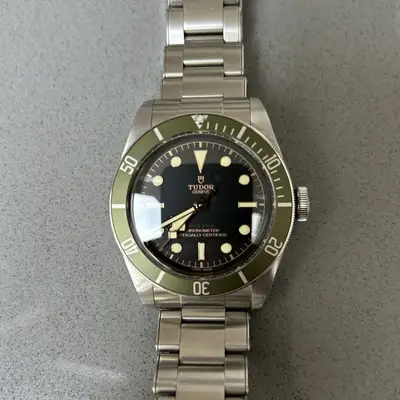 Tudor Black Bay Harrods Exclusive worn