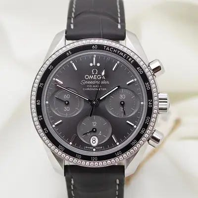 Omega Speedmaster Co-Axial SS Fixed Diamond