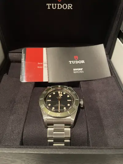 Tudor Black Bay Harrods with and