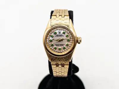 Rolex $20,000 ROLEX Oyster Perpetual Emerald Diamond