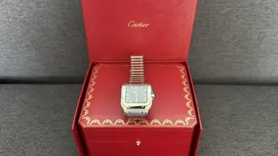 Cartier Santos De Cartier Large Blue