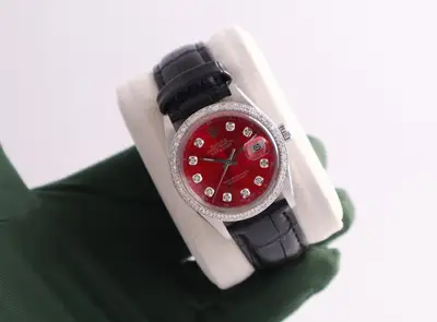 Rolex Datejust Red Diamond Bezel