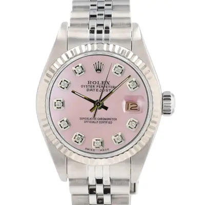 Rolex Datejust Stainless Steel Pink 14KW