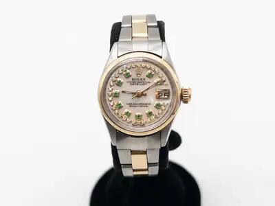 Rolex $9000 ROLEX DATEJUST Emerald Diamond 14k