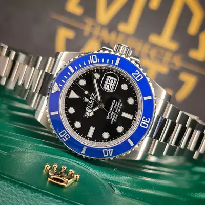 Rolex ROLEX SUBMARINER DATE 41MM 126619LB COOKIE MONSTER 18K GOLD CERAMIC OYSTER B&P