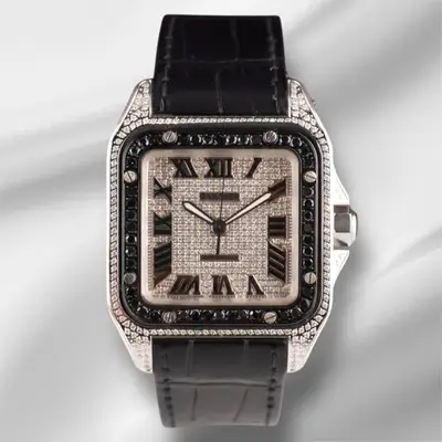 Cartier Santos 100 XL Iced Out