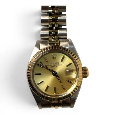 Rolex Date Two Tone Jubilee Champagne