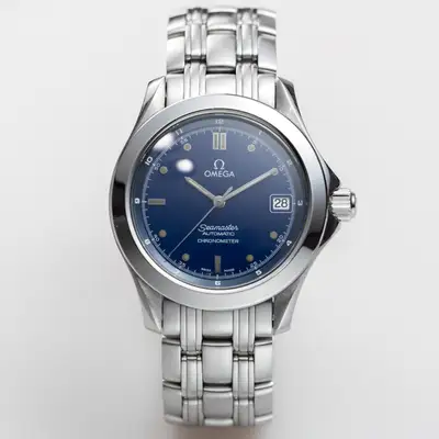 Omega Seamaster Chronometer Navy-Blue Silver Date