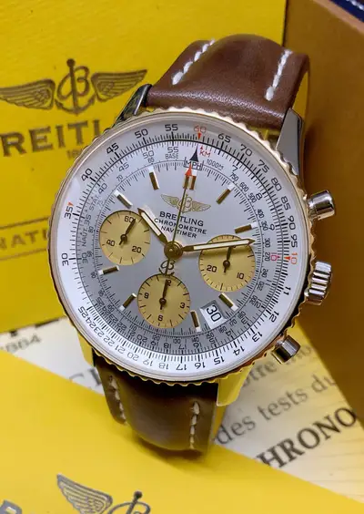 Breitling Navitimer D23322 Bi/Colour in B&P