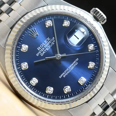 Rolex DATEJUST BLUE 18K WHITE GOLD