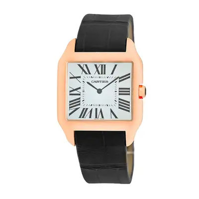 Cartier Large 18K Rose Gold Santos