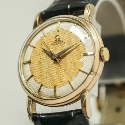 Omega Seamaster Cal.501 Gold Linen Swiss