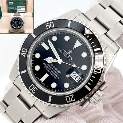 Rolex 2011 Rolex Submariner Date 40mm Black Dial Steel Watch 116610 Box Papers