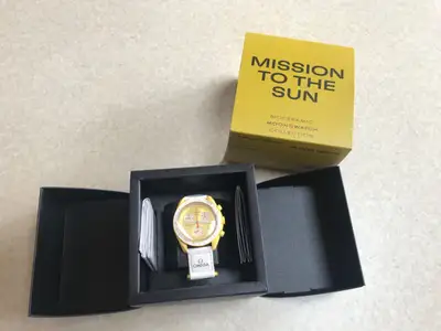 Omega Omega Swatch Mission to The Sun Speedmaster Chronograph Watch BNIB