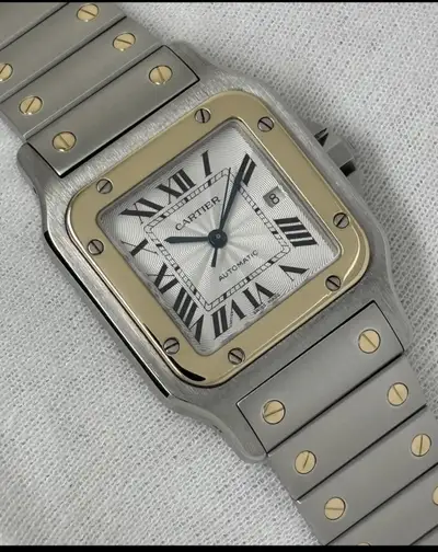 Cartier Santos Galbee Steel 18ct Gold