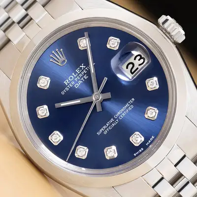 Rolex OYSTER PERPETUAL DATE 1500 BLUE